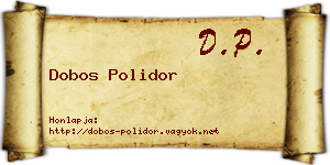 Dobos Polidor névjegykártya